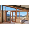 Factory Aluminium Clad Timber Combination Door, Triple Glass, Soundproof, Save Energy For Villa, Balcony And Living Room