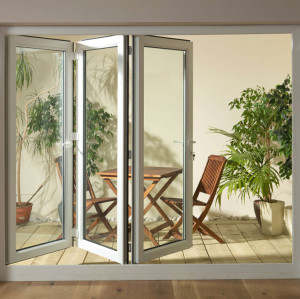 European Style UPVC Folding Doors, Soundproof, Bifolding Door For Living Room
