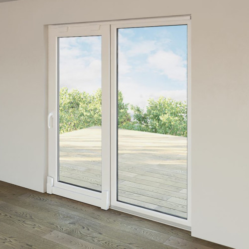 Custom UPVC Tilt And Sliding Door, Soundproof, Double Glass, Patio Door, For Balcony
