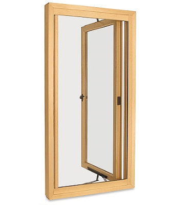 Factory Timber Casement Window, Hinge Window, Heat Insluation, Anti UV, For Kitchen, Residence