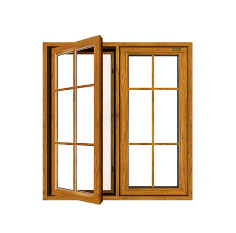 Timber Casement Window, Save Energy, Heat Insluation, Soundproof, For Villa, Bedroom, Balcony