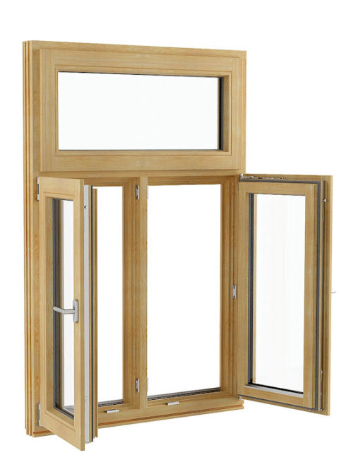 Factory Timber Tilt & Turn Window, Swing In Window, High Anti UV, Save Energy, Soundproof, For Bathroom, Residence