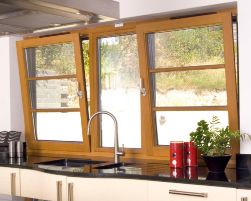Manufacture Timber Tilt & Turn Window, Double Glass, Save Energy, High Anti UV, Soundproof, For Bathroom, Living Room