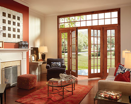 Factory Clad Timber Casement Door, Double Glass, Save Energy, Soundproof, Triple Glass, Hinged Door For Living Room