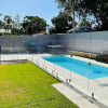 Frameless Glass Pool Fencing |  Duplex 2205 Stainless Steel Spigot | Frameless Glass Pool Fence with Safety Toughened Glass