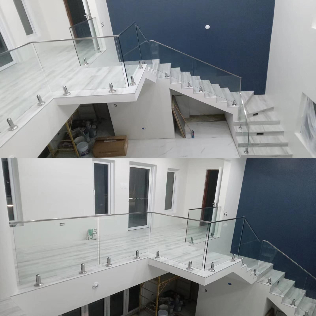 glass balustrade stairs