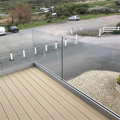 Glass Balustrades | Aluminum U Channel  | Frameless Glass Balustrades for Balcony and Stairs