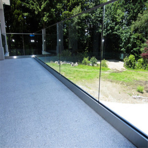 Glass Balustrades | Aluminum U Channel  | Frameless Glass Balustrades for Balcony and Stairs