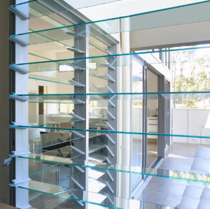 Glass Louvers |  Aluminum Glass Louvers | Aluminium Glass Louvers Windows with 6 mm Toughened Glass