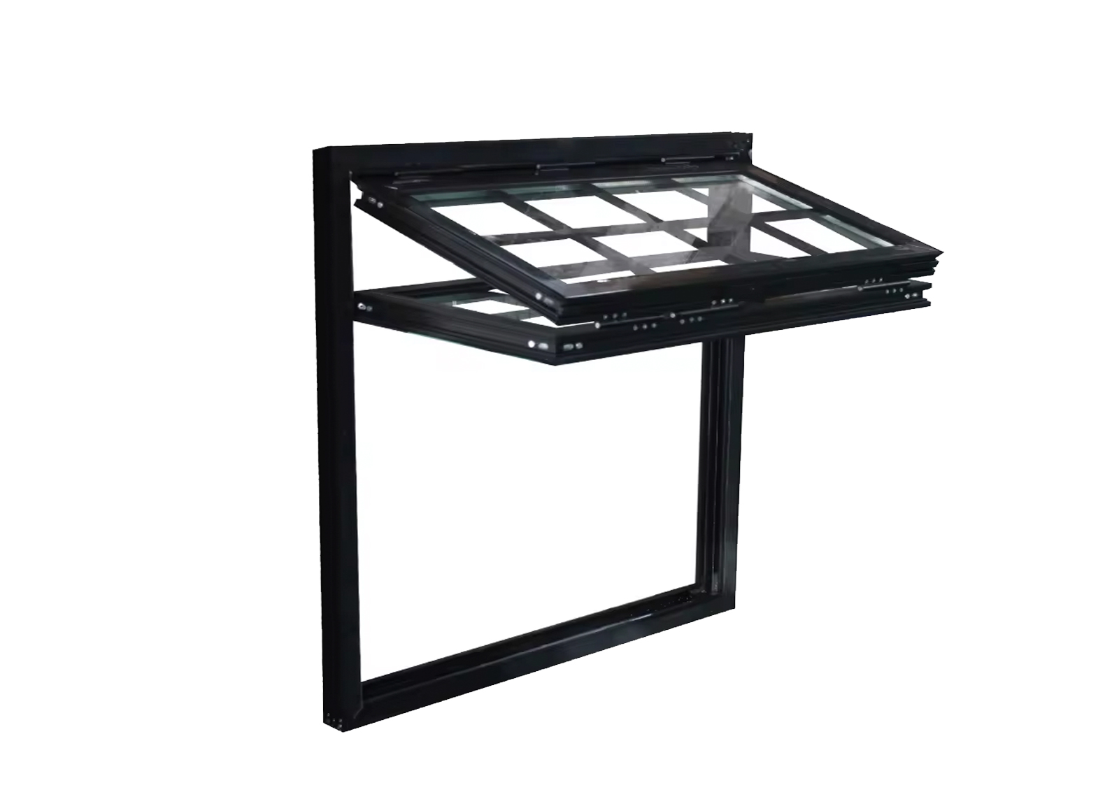 Custom vertical folding window