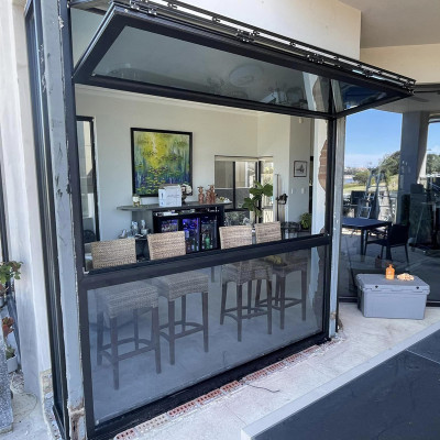 Custom Aluminum Windows Manufacturer | Aluminum Fold UP Windows | Aluminum Vertical Folding Windows