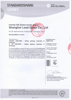 AS/NZS2208 Glass