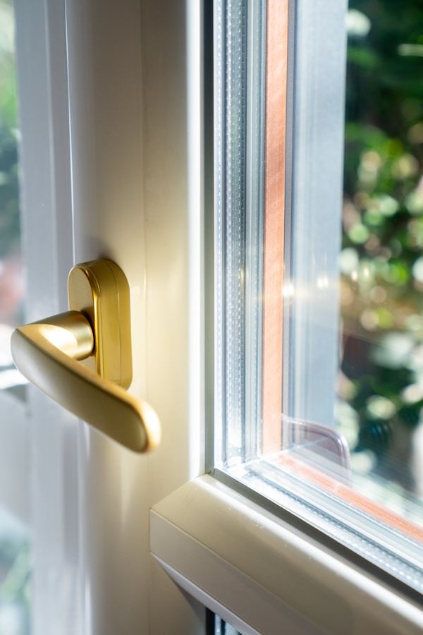 Precision window frame detail for custom UPVC windows