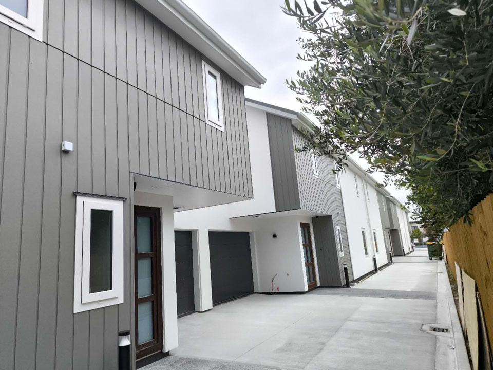 Generic premium townhouse exterior illustration for the Christchurch project case