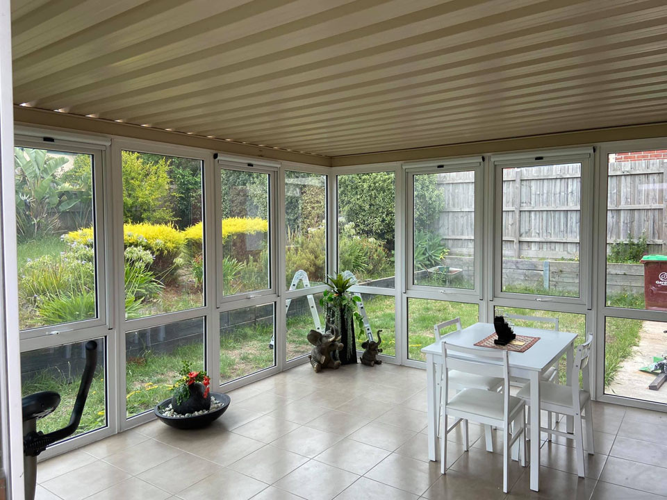 Generic premium residential sunroom illustration for the Melbourne project case