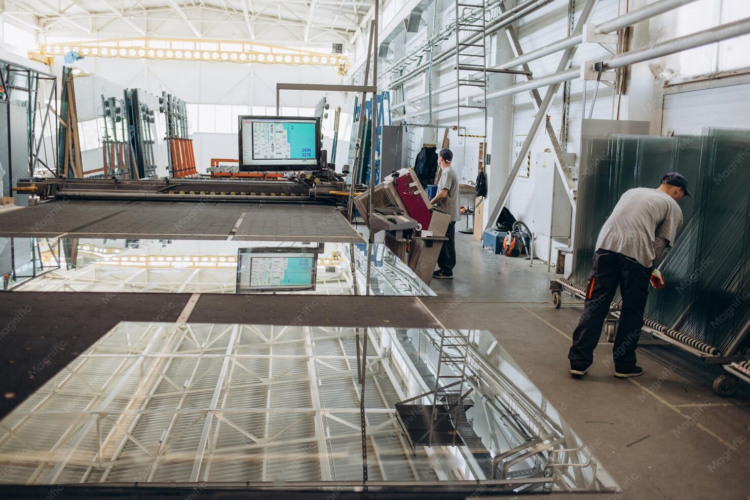 Aluminium window profile and hardware production