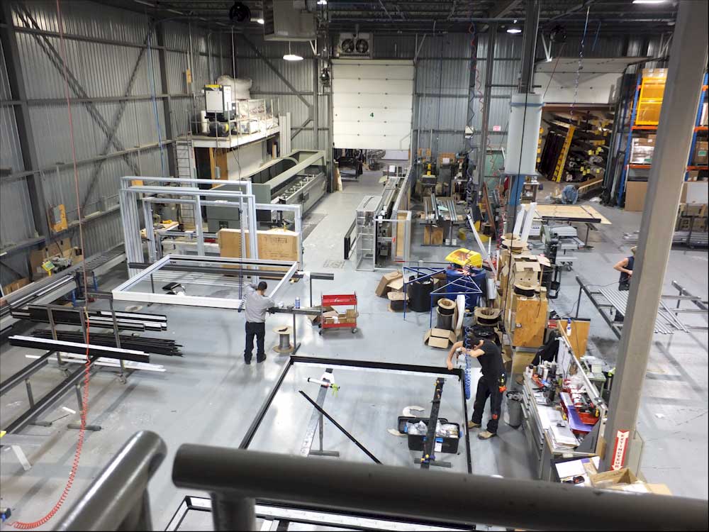 Aluminium window manufacturing plant