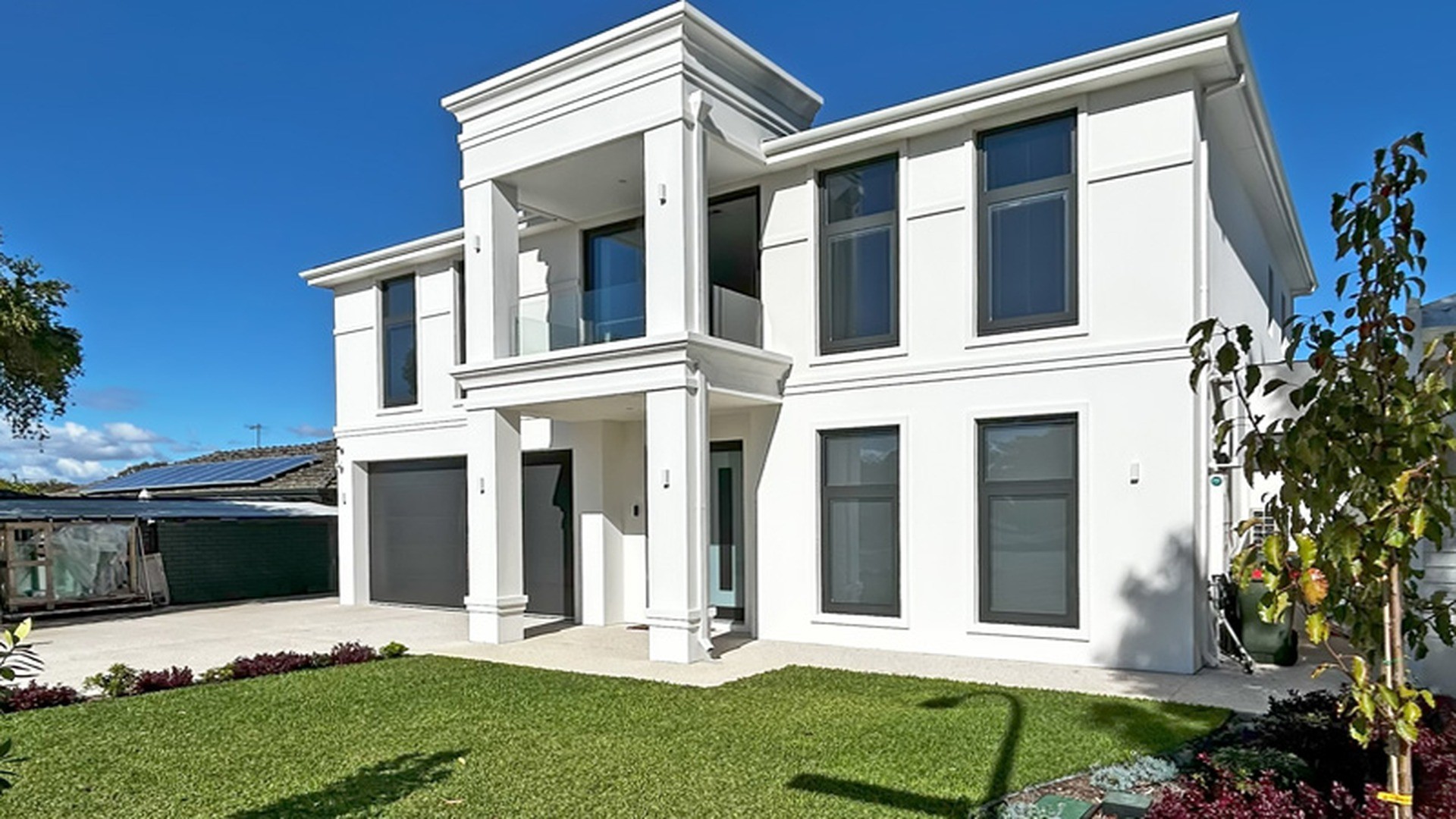 Completed residential project glazed with custom aluminium and uPVC windows and doors