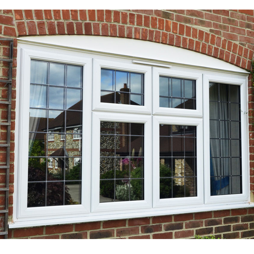 White uPVC combination window with fixed glazing and opening sections, from ROPO’s product gallery