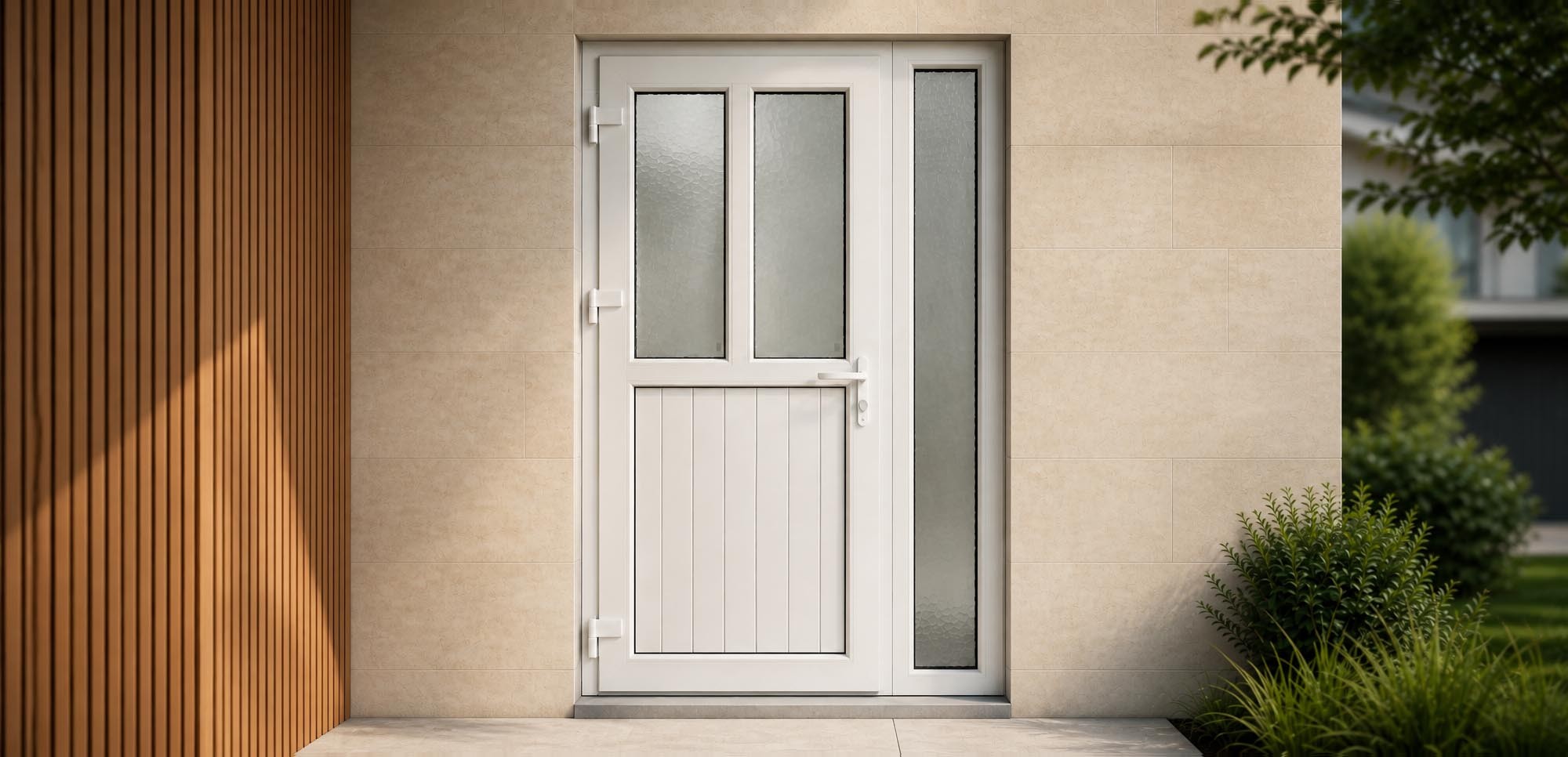 uPVC hinged doors