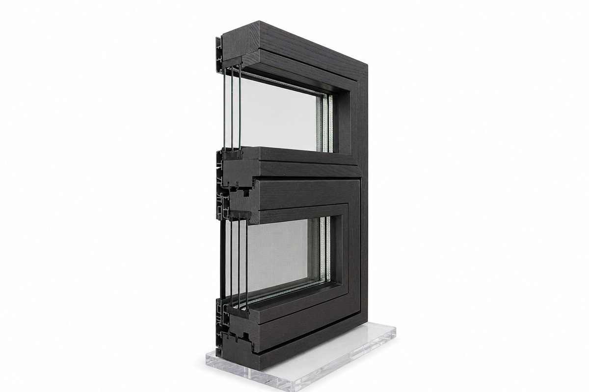 Aluminium Clad Wood Combination Double Glazed Windows