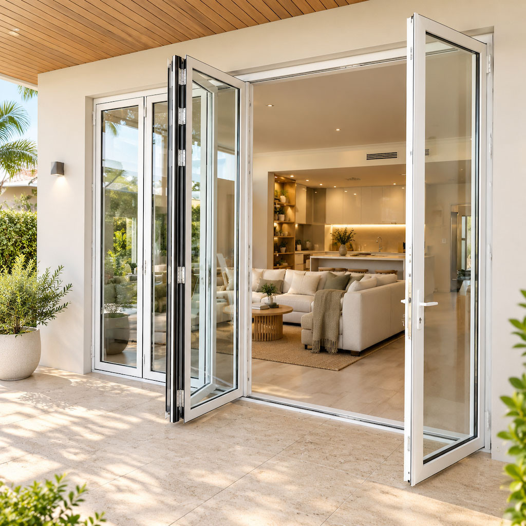 Thermally Broken Aluminum Bifold and Stacking Patio Doors