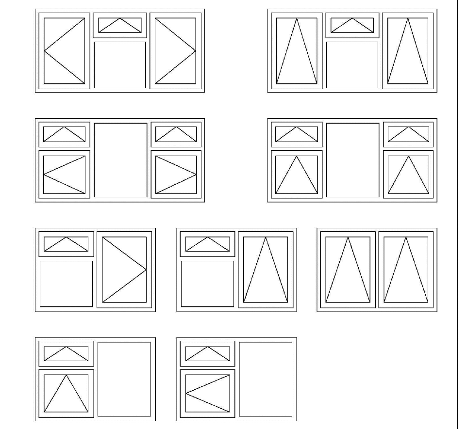 ROPO UPVC Casement Window Possible Configurations