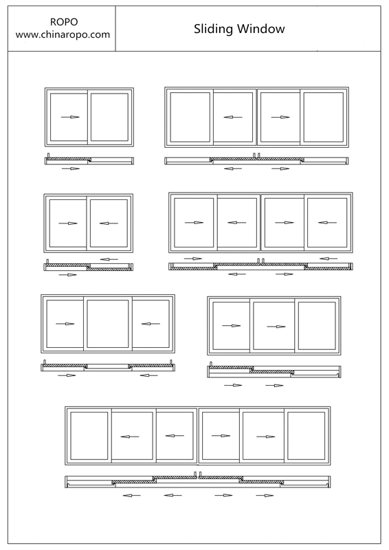 Australian Standard Aluminum Double Glazed Sliding Window Configurations