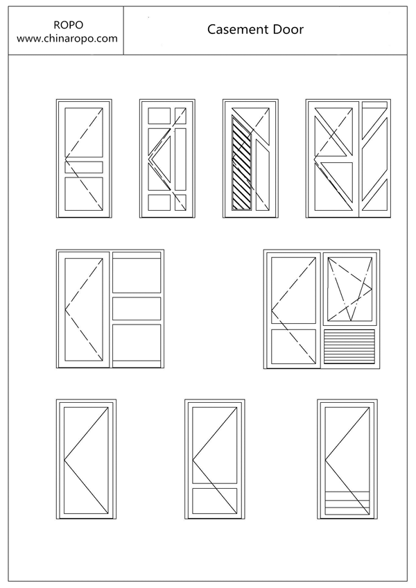 UPVC Casement Door Configuration