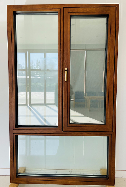 Manufacture Aluminium Clad Timber Tilt & Turn Window, Heat Insluation, Double Glazed, Save Energy For Villa, Bedroom