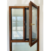 Manufacture Aluminium Clad Timber Tilt & Turn Window, Heat Insluation, Double Glazed, Save Energy For Villa, Bedroom