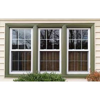 Aluminium Sash Windows, Double Hung Windows Factory, American Style, Colonial Bar, For Living Room, Bedroom, Kitchen