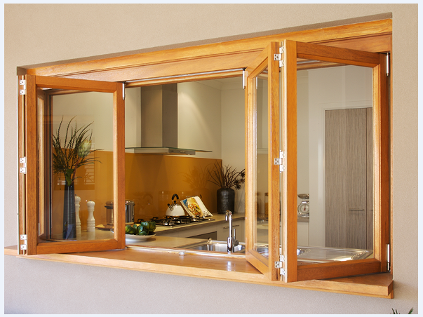 Alumminum Clad Timber Folding Window