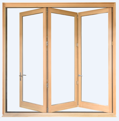 Aluminium Clad Timber Folding Door, Modern Deisgn, Heat Insluation, Soundproof, For Living Room
