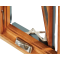 Maunufacture Aluminium Clad Timber Hand Crank Window, Double Glass, Save Energy, Heat Insluation, European Style, For Kitchen and Living Room