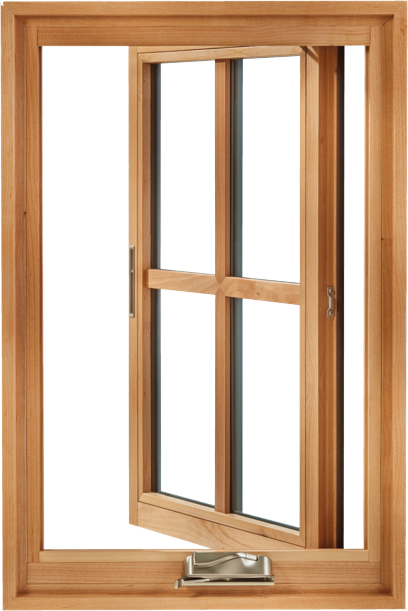 Alumminum Clad Timber Hand Crank Window