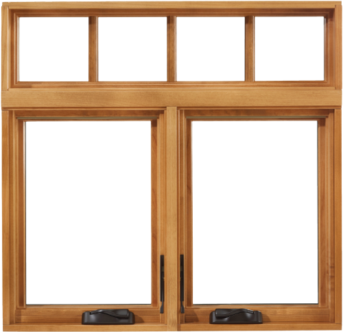 Csutomized Aluminium Clad Timber Hand Crank Window, Double Glass, Heat ...