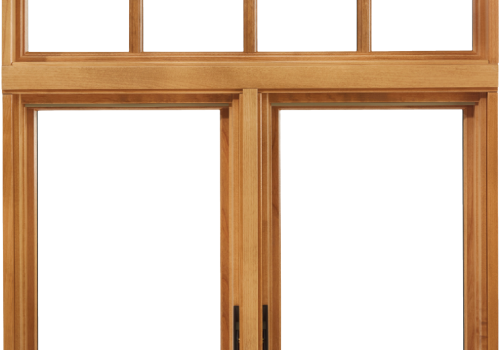 Csutomized Aluminium Clad Timber Hand Crank Window, Double Glass, Heat Insluation, European Style, Anti UV, For Kitchen