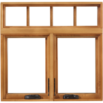 Csutomized Aluminium Clad Timber Hand Crank Window, Double Glass, Heat Insluation, European Style, Anti UV, For Kitchen