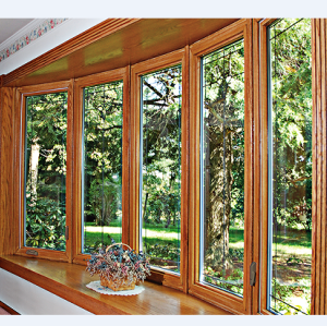 Customized Aluminium Clad Timber Bay & Bow Window, Double Glass, Heat Insluation, Soundproof, For Residence, Balcony and Villa