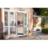 Factory Aluminium Clad Timber Combination Door, Triple Glass, Soundproof, Save Energy For Villa, Balcony And Living Room