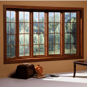 Aluminium Clad Timber Bay & Bow Window, Double Glass, Save Energy, Heat Insluation, Soundproof, For Residence, Balcony and Living Room