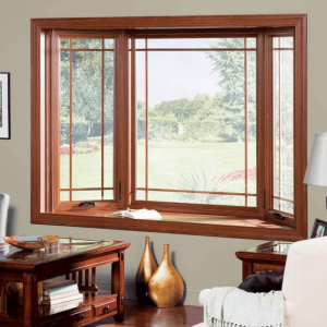 Factory Aluminium Clad Timber Bay & Bow Window, Triple Glass, Heat Insluation, Soundproof, For Residence, Balcony and Garden