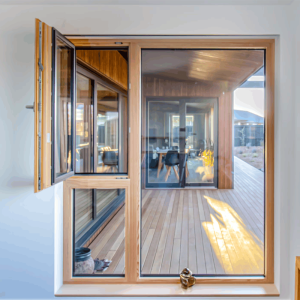Aluminium Clad Timber Sound-Proof Window, Triple Glass, Sounproof, Heat Insluation, Passive House, For Living Room