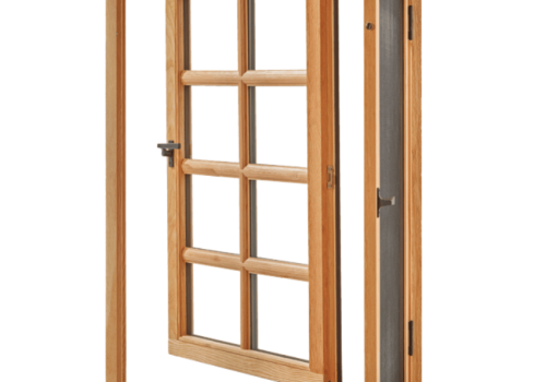 Timber Casement Window, Save Energy, Heat Insluation, Soundproof, For Villa, Bedroom, Balcony