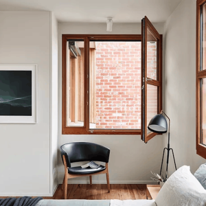 Wholesales Timber Tilt & Turn Window, Triple Glass, Save Energy, High Anti UV, Soundproof, For Living Room