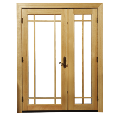 Factory Clad Timber Casement Door, Double Glass, Save Energy, Soundproof, Triple Glass, Hinged Door For Living Room