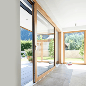 Customized Timber Lift & Sliding Door, Double Glass, Soundproof, Modern Style, Double Glazed, For Balcony