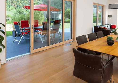 Factory Timber Lift & Sliding Door, Double Glaze, Heat Insulation, Soundproof, Save Energy, For Balcont, Villa, Residence