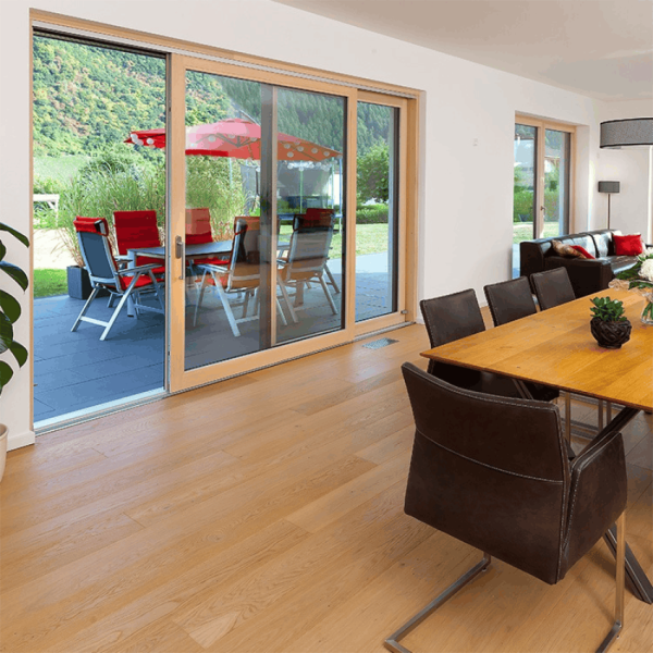 Factory Timber Lift & Sliding Door, Double Glaze, Heat Insulation, Soundproof, Save Energy, For Balcont, Villa, Residence